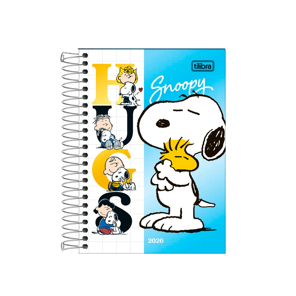 Agenda Espiral Snoopy M5 2026 3 - Tilibra